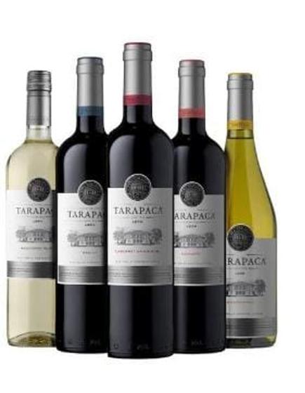 Imagem de Vinho Tarapacá León Linha Tinto Branco Chile Garrafa 750ml com 5 unidades