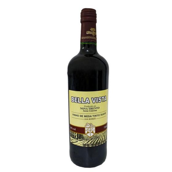 Vinho Tinto Bella Vista Suave 750ml Bordo Menor preço em Vinho Tinto Bella Vista Suave 750ml Bordo