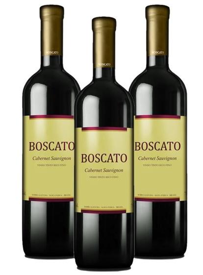 Imagem de Vinho Tinto Boscato Seco Cabernet Sauvignon 750Ml 3 Unidades