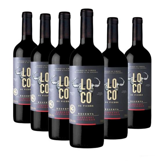 Imagem de Vinho tinto Loco de Piedra Reserva cabernet 750ml - cx 06 un