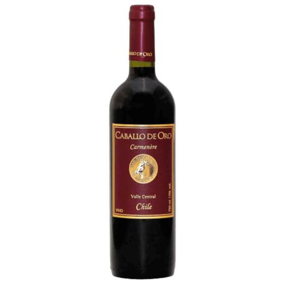 Imagem de Vinho tinto meio seco Carmenere Caballo de Oro 750 ml - Vitivinícola Terravin Ltda