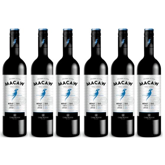 Imagem de Vinho Tinto Merlot Casa Perini Macaw 750ml Caixa 6un