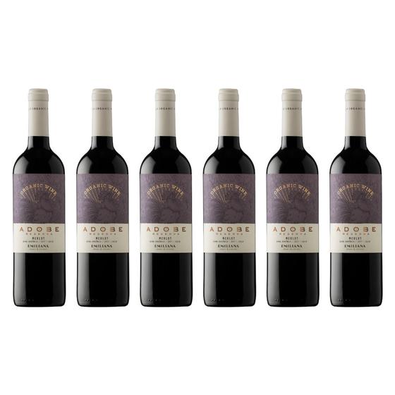 Imagem de Vinho Tinto Merlot Emiliana Adobe 750ml (6 Unidades)