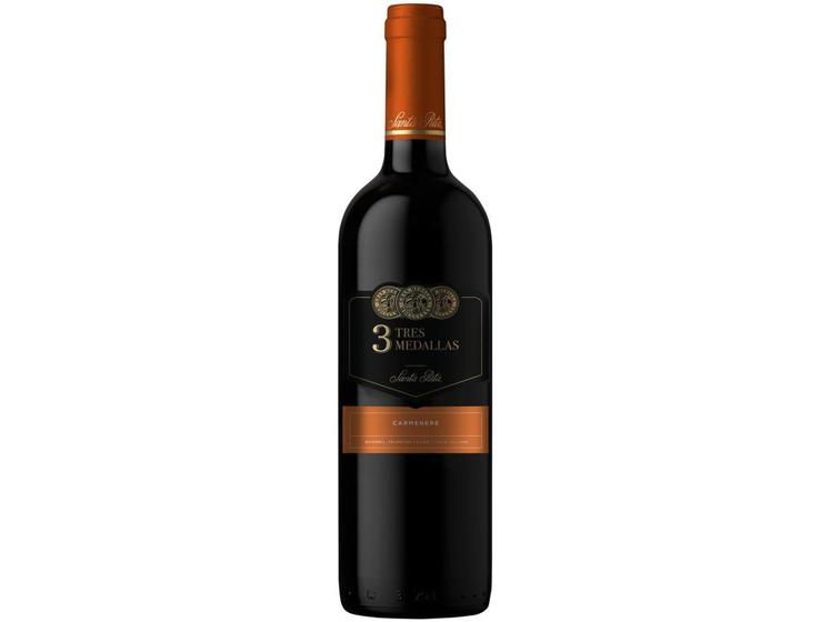 Imagem de Vinho Tinto Seco Santa Rita Tres Medallas Chile 2023 750ml