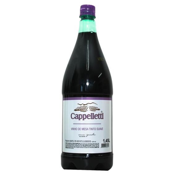 Vinho Tinto Suave de Mesa 1,45L Pet Vinhos Cappelleti Menor preço em Vinho Tinto Suave de Mesa 1,45L Pet Vinhos Cappelleti