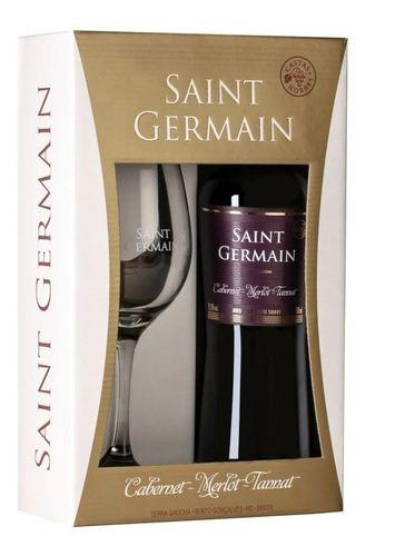 Imagem de Vinho Tinto Suave Saint Germain Kit Com Taça