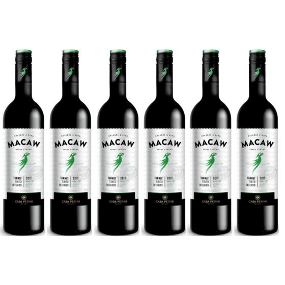 Imagem de Vinho Tinto Tannat Casa Perini Macaw 750ml Caixa 6un