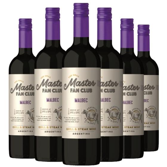 Vinho Tinto THE GRILL MASTER FAN CLUB Malbec 750ml (6 unidades