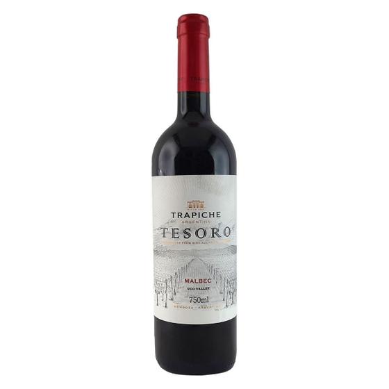 Imagem de Vinho Trapiche Tesoro Malbec Tinto Argentino - Garrafa 750Ml