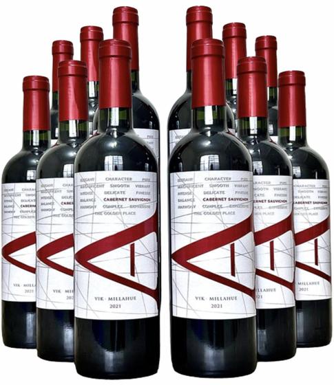 Imagem de Vinho Vik A Cabernet Sauvignon Chileno  Kit Com 12 Garrafas  Oferta