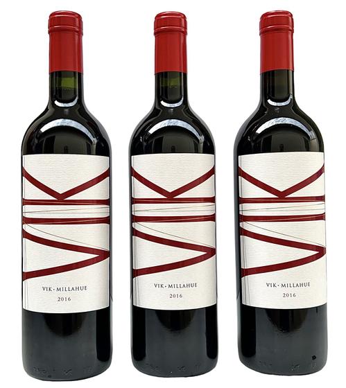 Imagem de Vinho Vik Millahue Chileno  Kit Com 3 Garrafas  Oferta