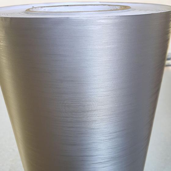 Vinil Adesivo Aço Inox Prata Escovado Para Envelopamento Geladeira ...