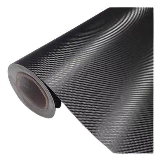 Imagem de Vinil Adesivo Envelopamento Fibra Carbono Preto - 1M X 20Cm