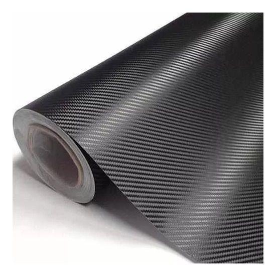 Vinil Adesivo Envelopamento Fibra Carbono Preto - 1m X 20cm Menor preço em Vinil Adesivo Envelopamento Fibra Carbono Preto - 1m X 20cm