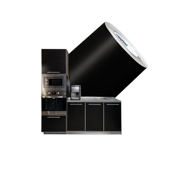 Imagem de Vinil Adesivo Móveis PRETO FOSCO 4MX50CM Adherent Contact