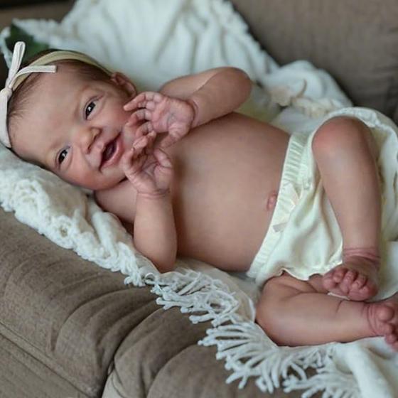 Imagem de Vinil de corpo inteiro Reborn Baby Doll Pinky, 50 cm, garota realista