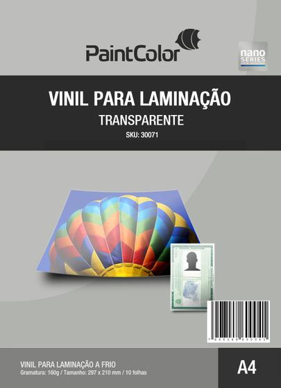 Imagem de Vinil Para Laminação a Frio A4 - 10 Folhas