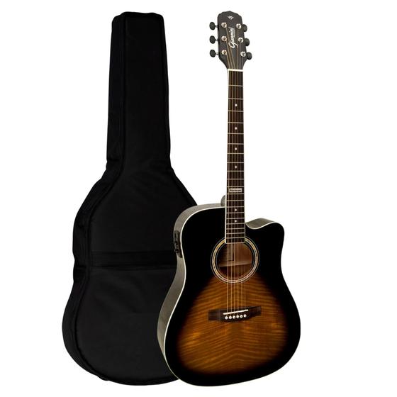 Imagem de Violão Aço Eletrico Giannini Gf1D Ceq Ts Sunburst + Capa