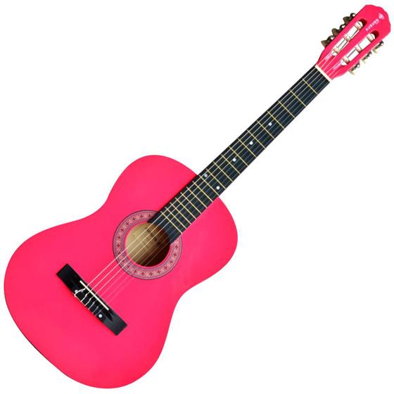 Violão Acústico Clássico 6 Cordas Nylon AUBVO616B Auburn Music Pink Menor preço em Violão Acústico Clássico 6 Cordas Nylon AUBVO616B Auburn Music Pink