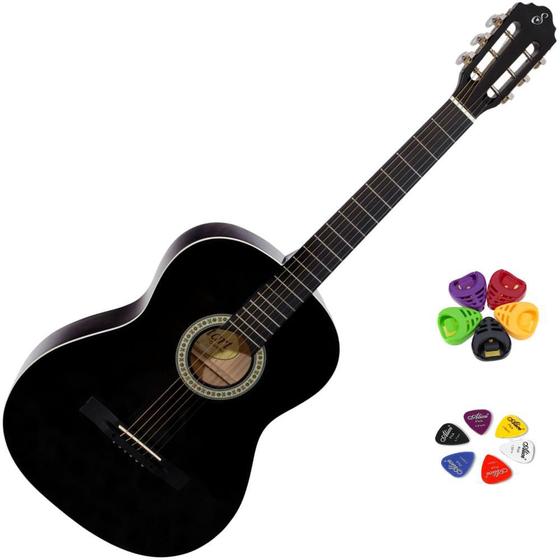 Imagem de Violão Acústico Giannini Clássico Aço S-14 BK + KIT9