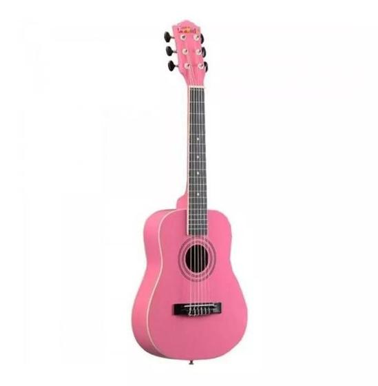 Imagem de Violão Acústico Rosa 1/2 Infantil Cordas Nylon Kids Tagima