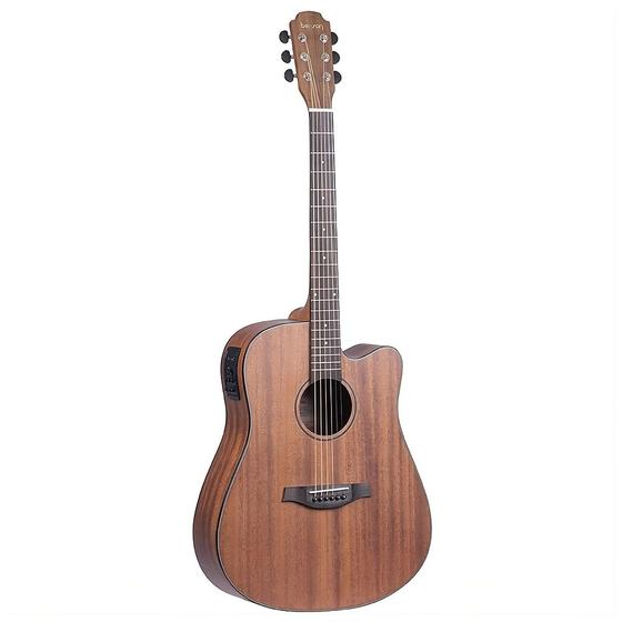 Imagem de Violão Benson EXD500CE Maho NS Exodus Series Folk de Aço Natural Satin C/ Afinador e Bag