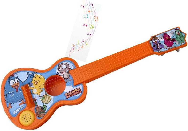 Violão Com Cordas Galinha Pintadinha Com Música Menino Menina ...