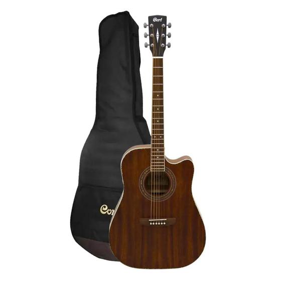 Imagem de Violão Cort Ad880Mce Op/B Com Capa Mahogany