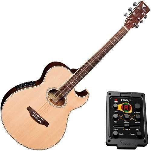 Imagem de Violão Eagle Gl36 Eletroacústico Mini Jumbo Eq Promix Aço Nt