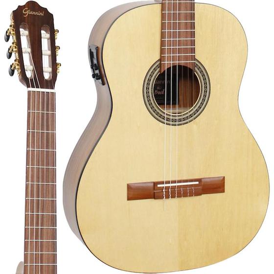 Imagem de Violão Elétrico Giannini NW1 Natural Satin Nylon Pau Ferro