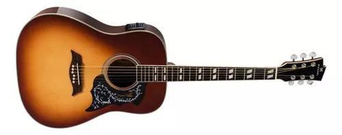 Imagem de Violão Elétrico Michael Galaxy Folk Vm925dt Vintage Sunburst