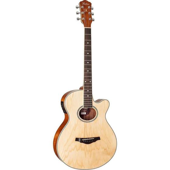 Imagem de Violão Elétrico Mini Jumbo Hofma HMF249 NT Fosco Hmf-249