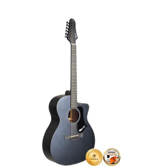 Violão Elétrico Tagima Rock in Rio Deep Silver TEQ-8 Aço Menor preço em Violão Elétrico Tagima Rock in Rio Deep Silver TEQ-8 Aço
