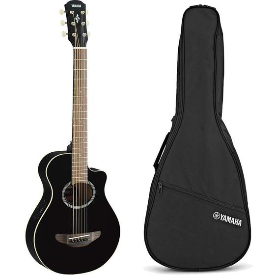 Imagem de Violão Elétrico Yamaha APXT2 3/4 Preto Aço Cutway Com Bag