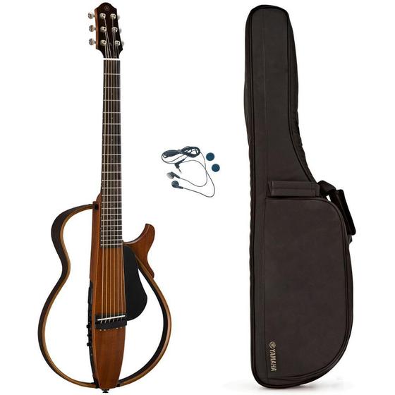 10 - Yamaha Elétrico Aço SLG200S Silent Guitar Natural