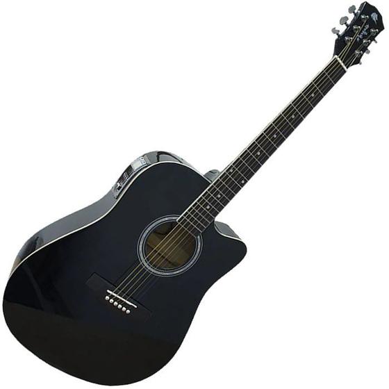 Imagem de Violão Eletro-Acústico Marquês Va-01 Cutaway Aço Preto