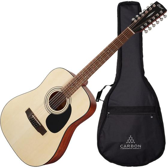 Imagem de Violão Eletroacústico Cort AD810-12E OP 12 Cordas Open Pore Folk + Capa