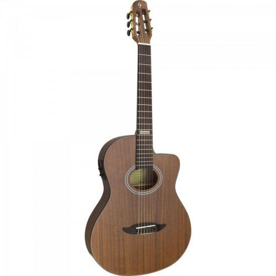 Imagem de Violao Eletroacustico FLAT Cutaway NYLON GNF-3 Walnut Satin Giannini