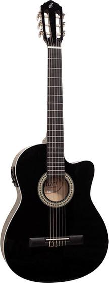 Imagem de Violão Eletroacústico Flat Nylon Cutaway Nf-14 Ceq Bk Preto