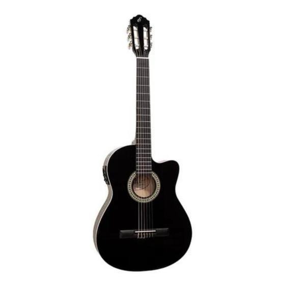 Violão Eletroacústico Flat Nylon Giannini Nf-14 Ceq Bk Preto Menor preço em Violão Eletroacústico Flat Nylon Giannini Nf-14 Ceq Bk Preto