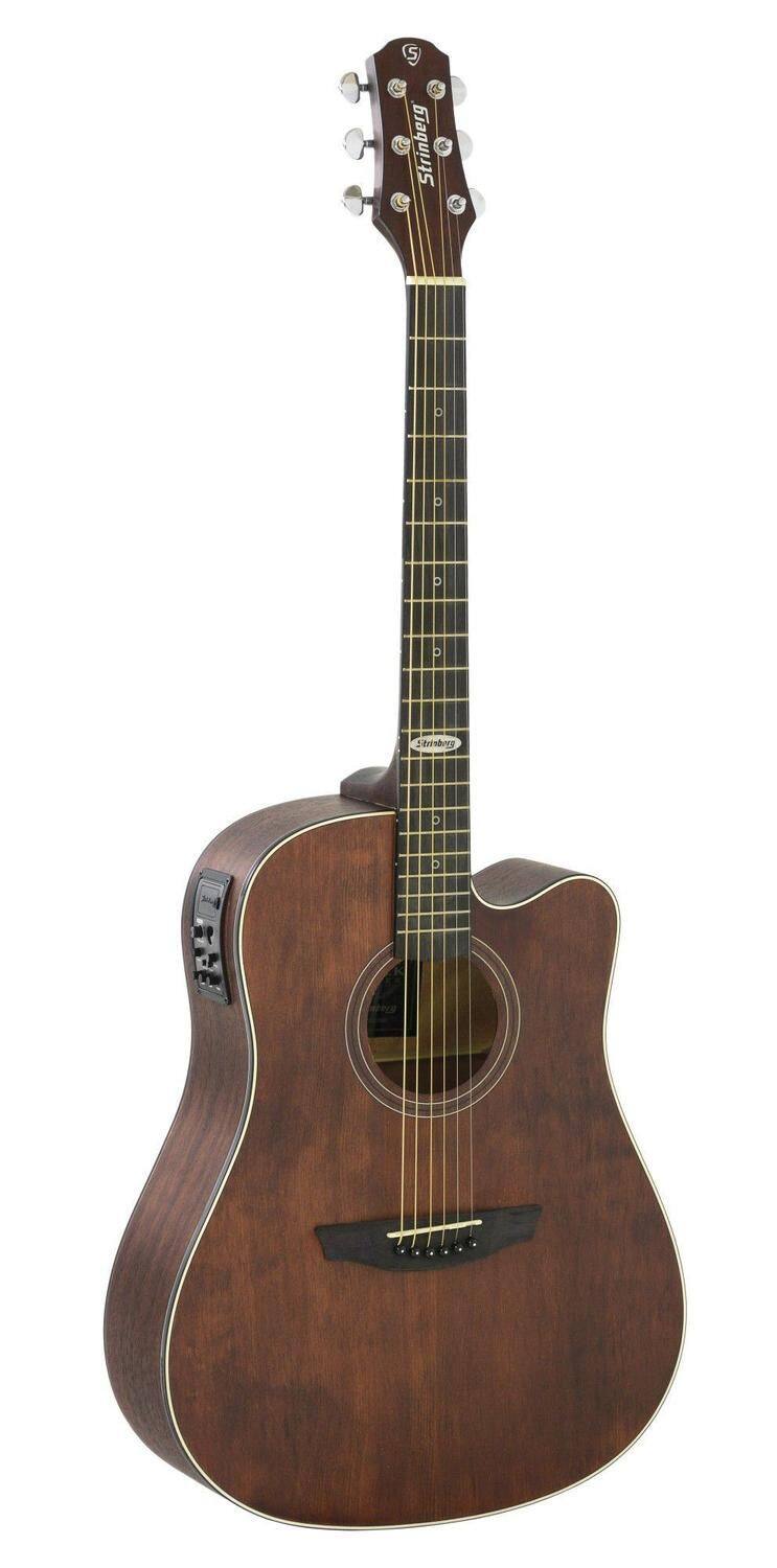 Violão Eletroacústico Folk Aço Strinberg SD200C SMS Fosco