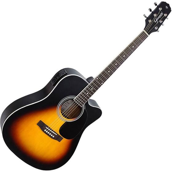 Violao Eletroacústico Giannini Gdc1 Ceq Folk Cutaway Vsb Menor preço em Violao Eletroacústico Giannini Gdc1 Ceq Folk Cutaway Vsb