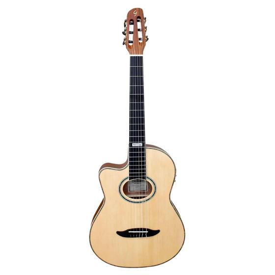 Imagem de Violão Eletroacústico Giannini GNF-3 CEQ Nylon Canhoto Natural Satin