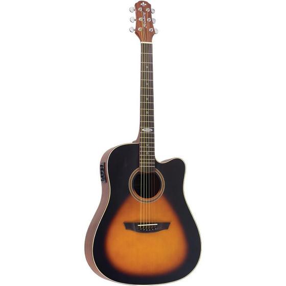 Imagem de Violão Eletroacústico Strinberg Folk SD200C Hbs Aço