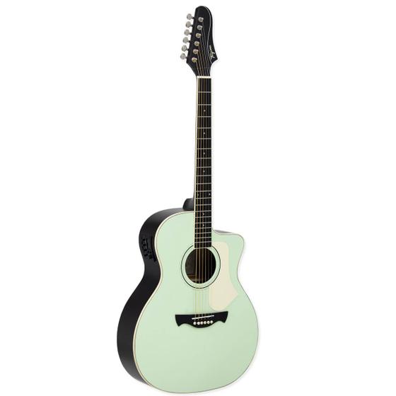 Violão Eletroacústico Tagima Rio Negro Latin América Aço Surf Green ...