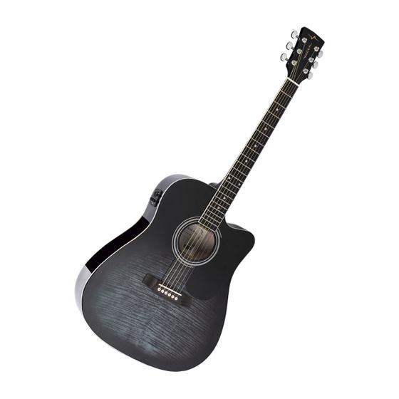Violão Folk Cutaway Elétrico Vogga Vck370 Cordas Aço Black Maple Flamed é boa?