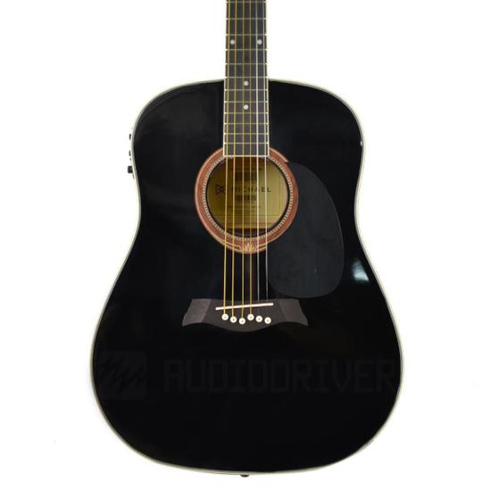 Imagem de Violão Folk Elétrico Aço Michael Vmf360 Bk Preto Brilhante