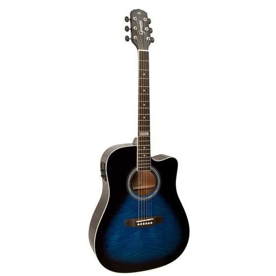 Imagem de Violão Folk Elétrico Giannini GF1D CEQ DBB Dark Blue Burst