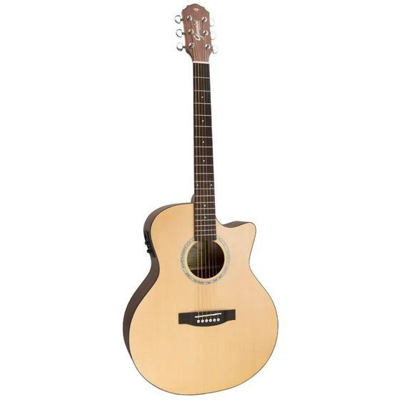 Imagem de Violao Folk Giannini Gsf 3 Ceq Cutaway Natural Satin