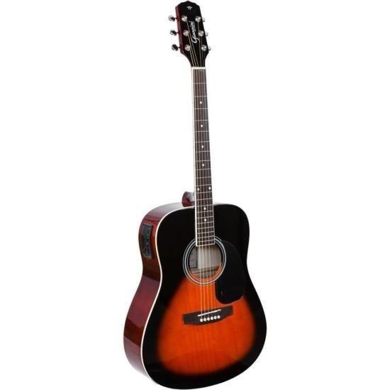 Imagem de Violão Giannini GD1 EQ Eletroacústico Dreadnought 3 Tone Sunburst F002